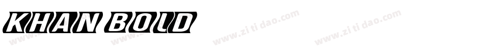KHAN BOLD字体转换